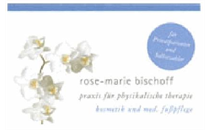 Logo von Bischoff Rose-Marie, Praxis für physikalische Therapie, Kosmetik